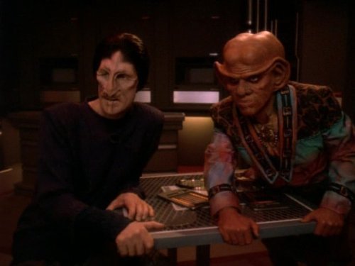 Still of James Cromwell and Armin Shimerman in Star Trek: Deep Space Nine (1993)