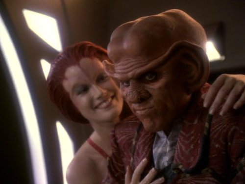 Still of Armin Shimerman and Bridget White in Star Trek: Deep Space Nine (1993)