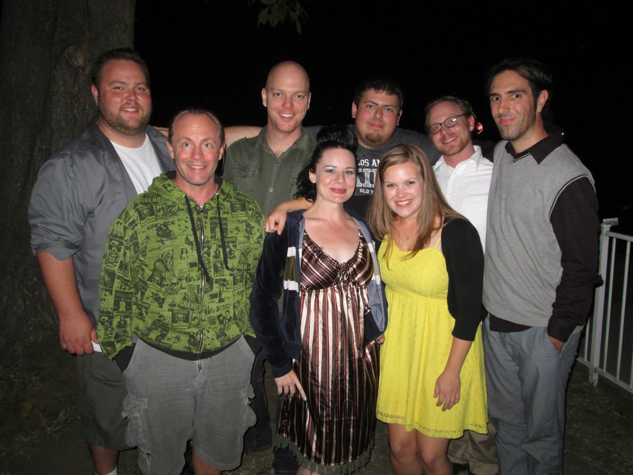 With the cast of the 2013 Los Angeles 48 Hour Film Project entry, Black Ribbon.