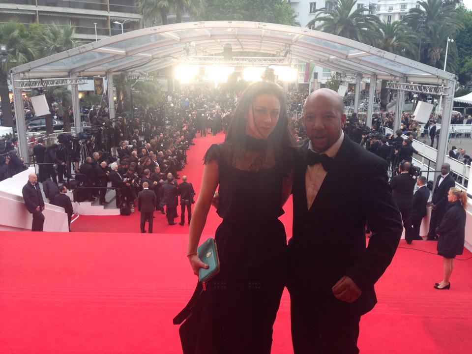 At Cannes watching The Foxcatcher with model/actress Alida Pantone!!! Great film and a great experience! :)