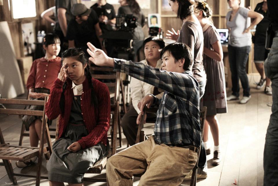 Still of Michael Zhang (Lead Role) and Matthew Zhang (Supporting Role) at the set of Mojave Cherry Petals AFI Thesis Film (212)