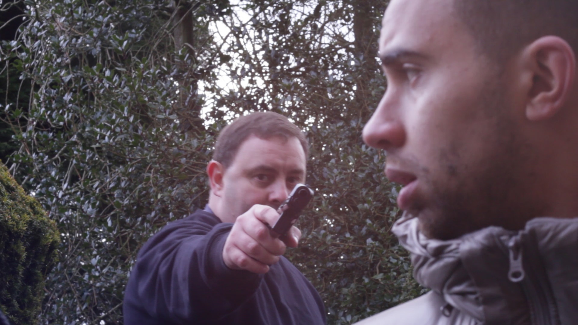 A still from the footage of '10 Grams' with Lloyd James and Conner Lynch