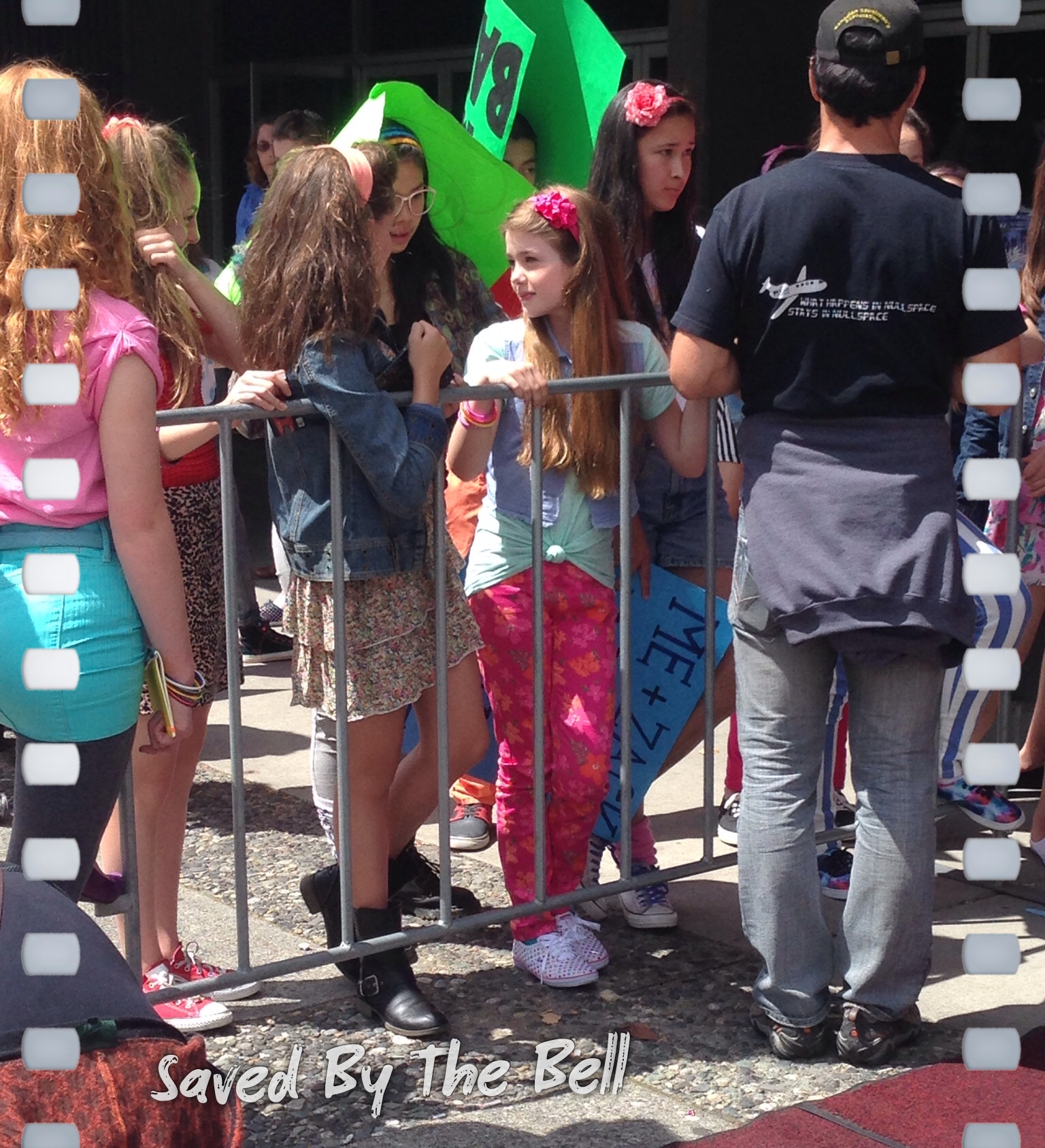 Jordyn Ashley Olson on set of The Unauthorized Saved by the Bell Story