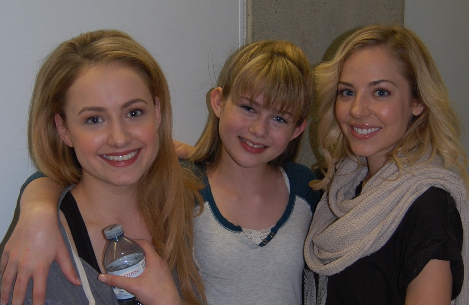 On set of Unauthorized Full House with Brittney Wilson and MacKenzie Porter