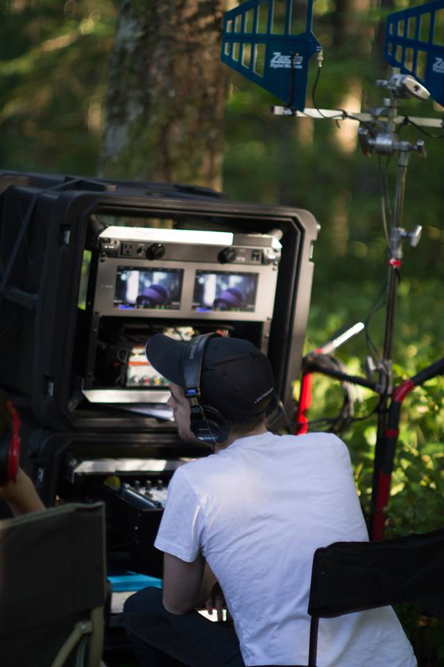 Patrick mixing on his 2014 Feature/TV sound cart.