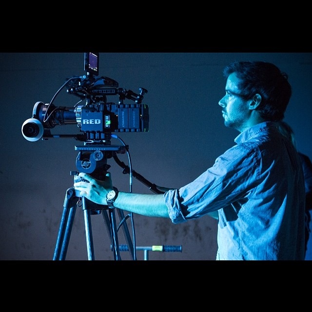 Burke Doeren operating the RED EPIC with Lomo Anamorphic lenses.