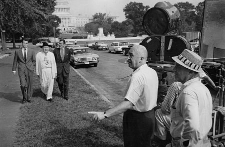 Otto Preminger, Don Murray, Charles Laughton, Walter Pidgeon 