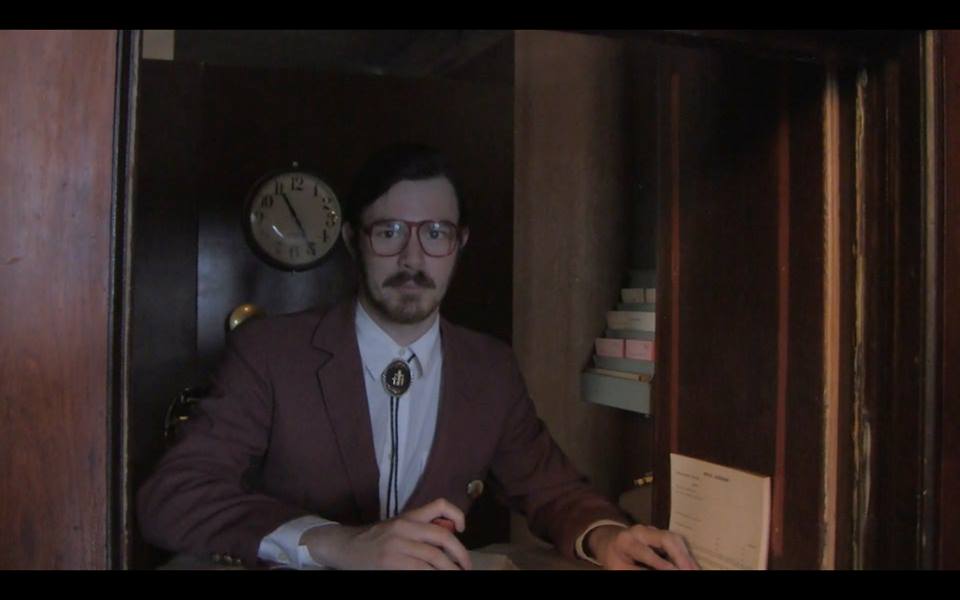 'File Clerk' (Adam Payton) on the set of Vernon Leaves the Circus