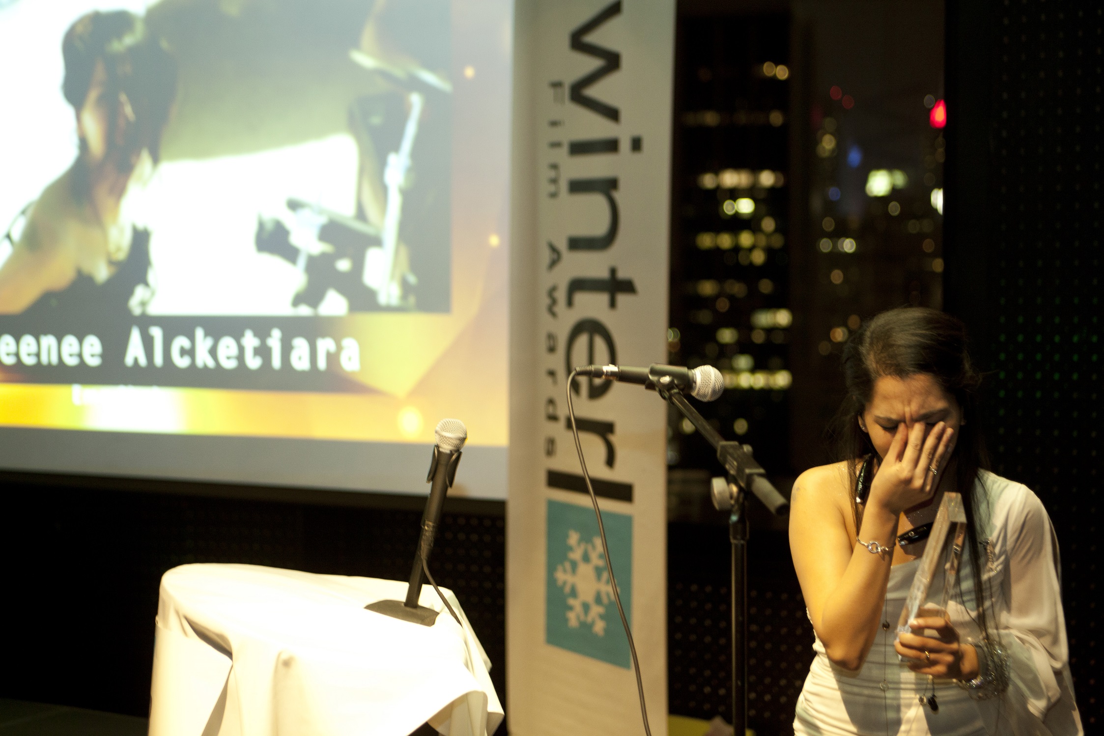 Ema Shah, winner of BEST MUSIC VIDEO. Winter Film Awards 2014 New York