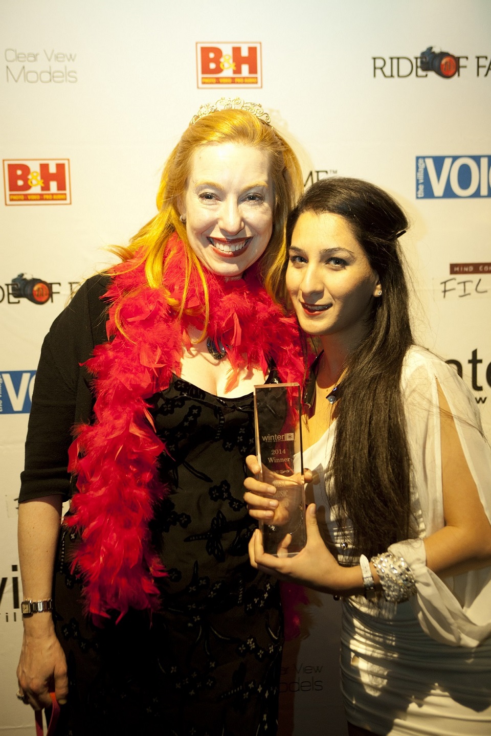 Ema Shah, winner of BEST MUSIC VIDEO. Winter Film Awards 2014 New York