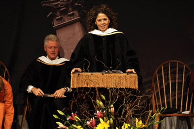 Bill Clinton and Anna Deavere Smith