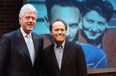 Billy Crystal and Bill Clinton