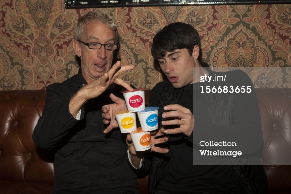 LOS ANGELES, CA - NOVEMBER 18: TV personality Andy Dick and Actor Paris Dylan attend Interscope Records AMA After Party Hosted By NIVEA Lip Butters & Ciroc Ultra Premium Vodka Portraits Inside on November 18, 2012 in Los Angeles, California. (Photo by Mic