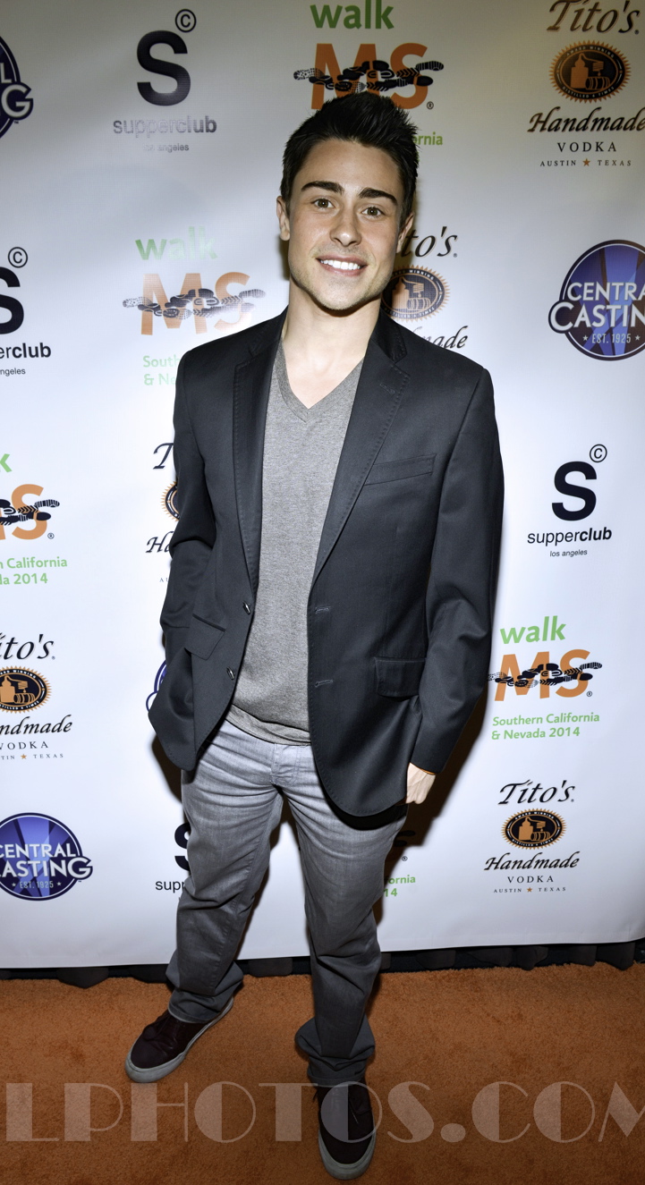 HOLLYWOOD, CA - Actor Paris Dylan Attends 2014 LA Celebrity MS Walk Kick Off Event (Photo by DJL)