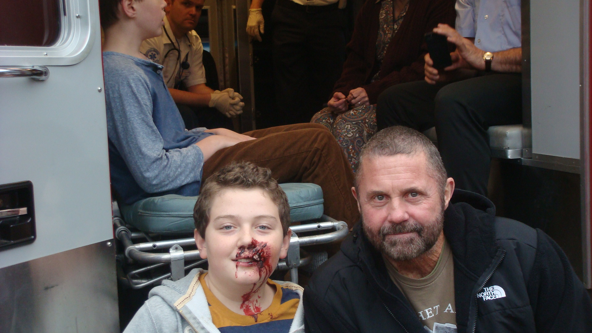 Luke Cawley as a young Kane Hodder