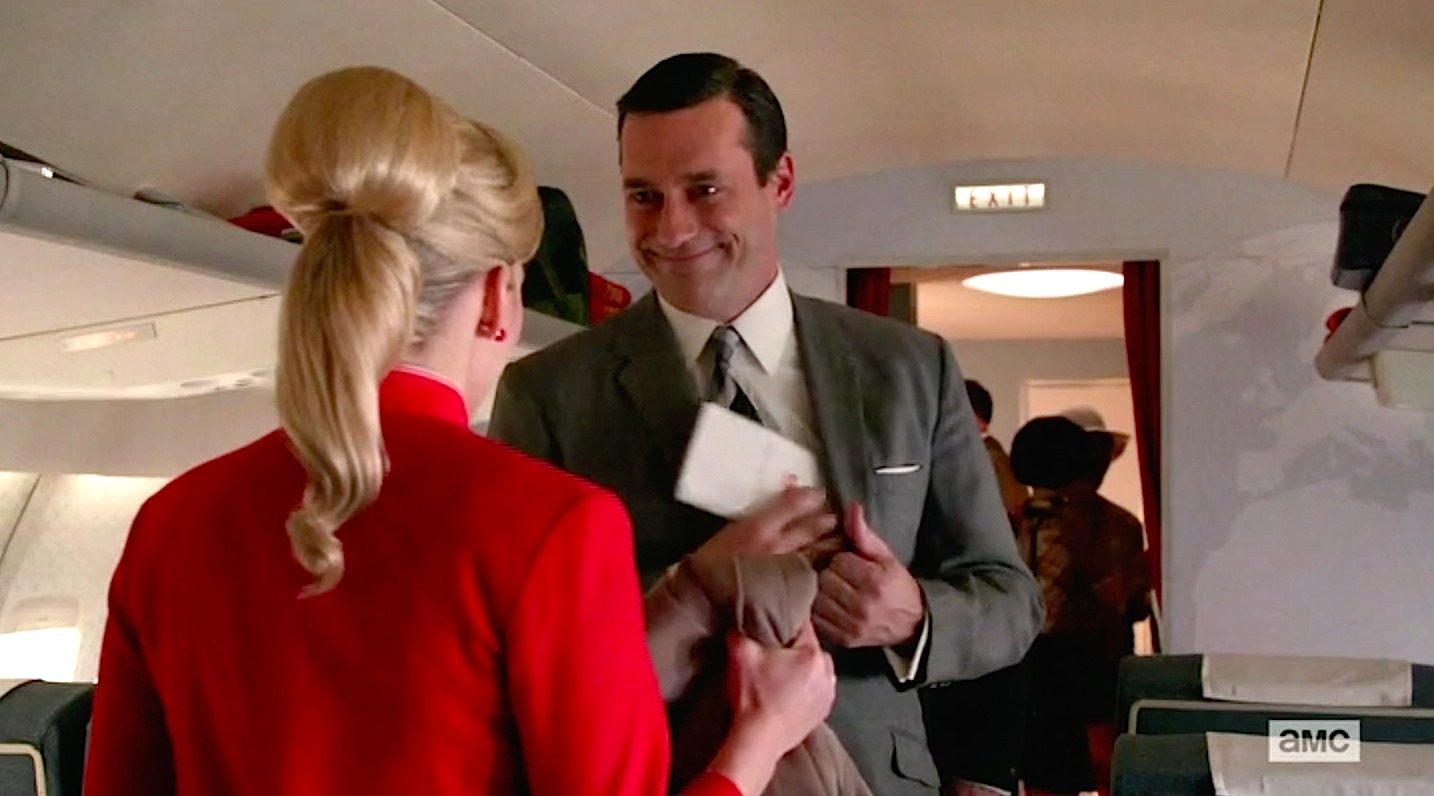 Still of Kirstin Ford and Jon Hamm in Mad Men and Field Trip