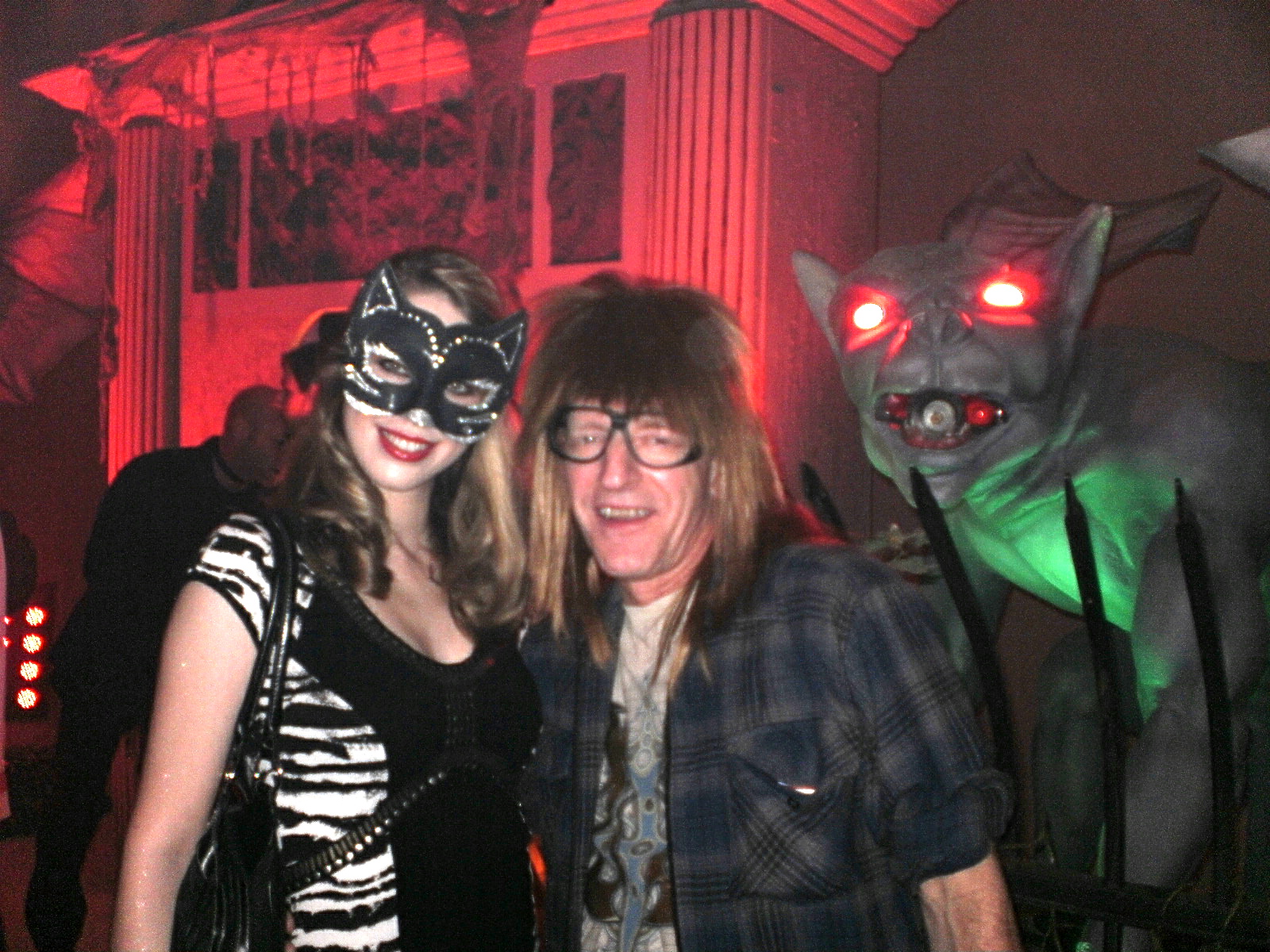 Joey with one of his fans at Stage 3 Productions annual Halloween party in Warren, MI