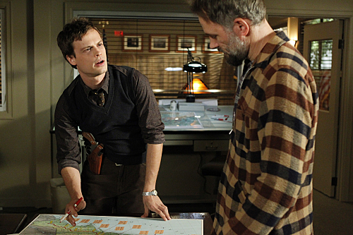 Still of Matthew Gray Gubler and David Meunier in Nusikalstami protai (2005)