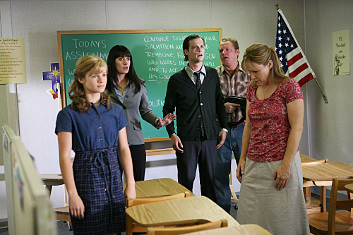 Still of Kathleen Wilhoite, Jenna Boyd, Paget Brewster and Matthew Gray Gubler in Nusikalstami protai (2005)