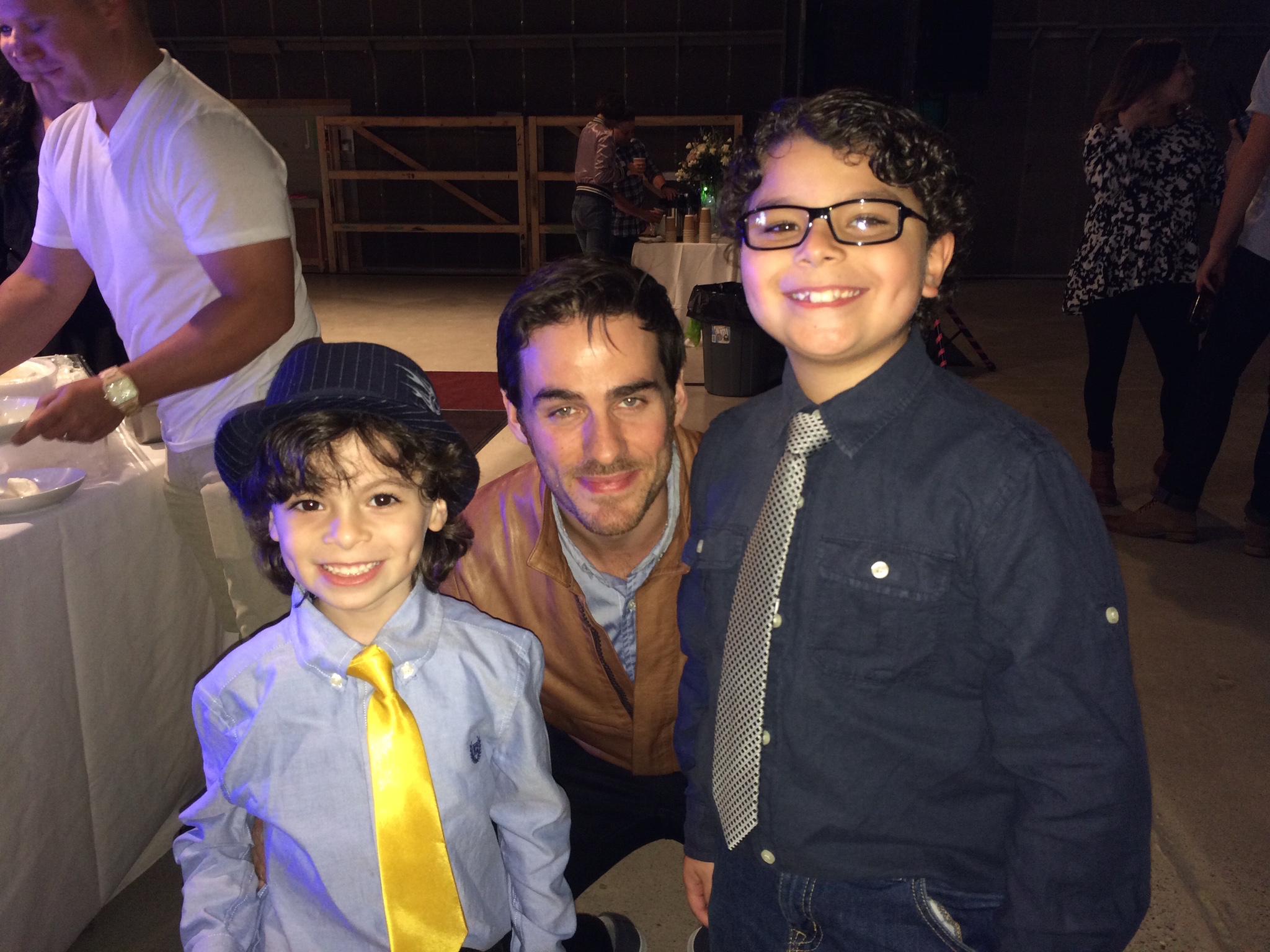 Bruce with Colin O'Donoghue & Brother Raphael Alejandro at the OUAT Season 3 Party