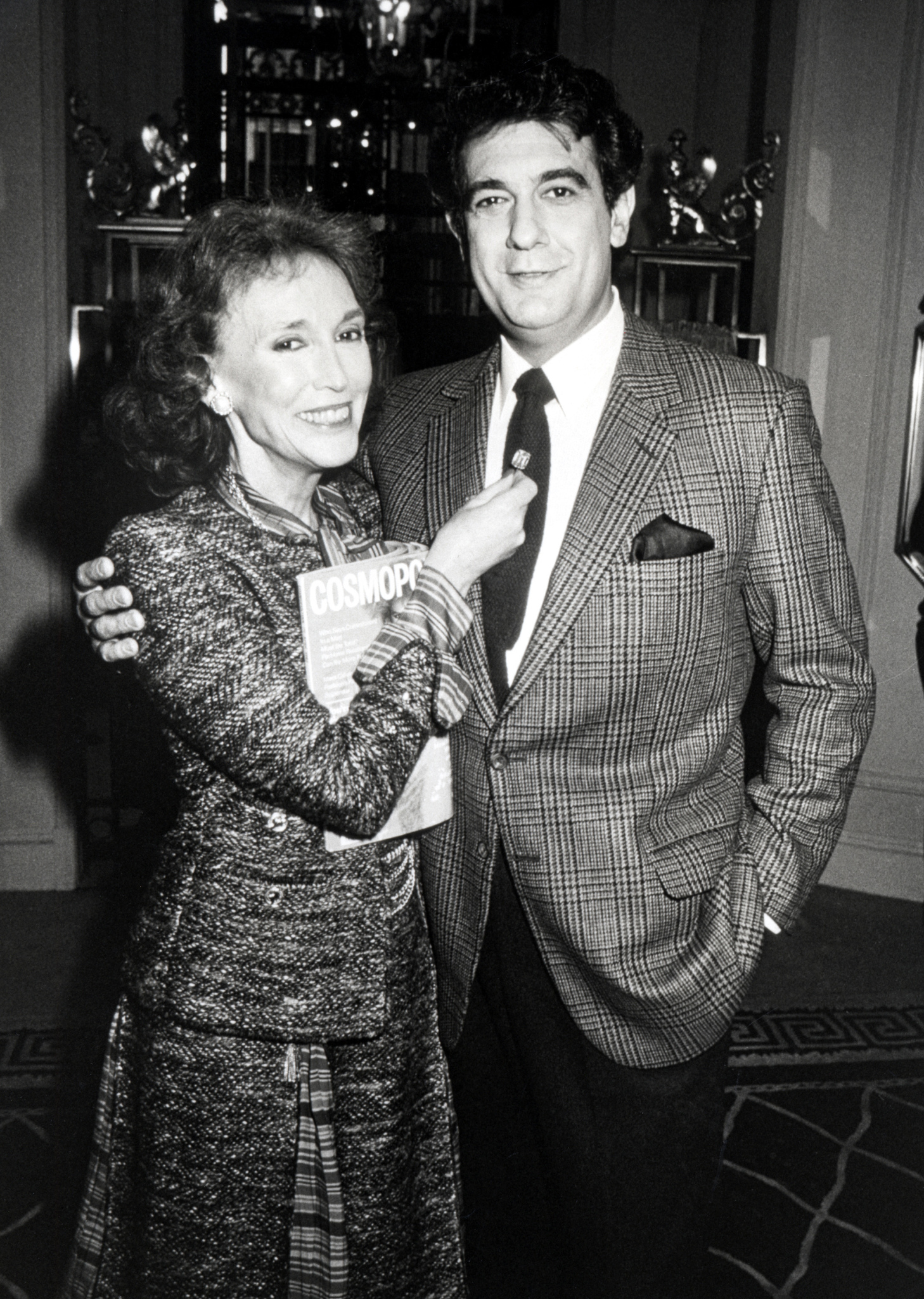 Plácido Domingo and Helen Gurley Brown