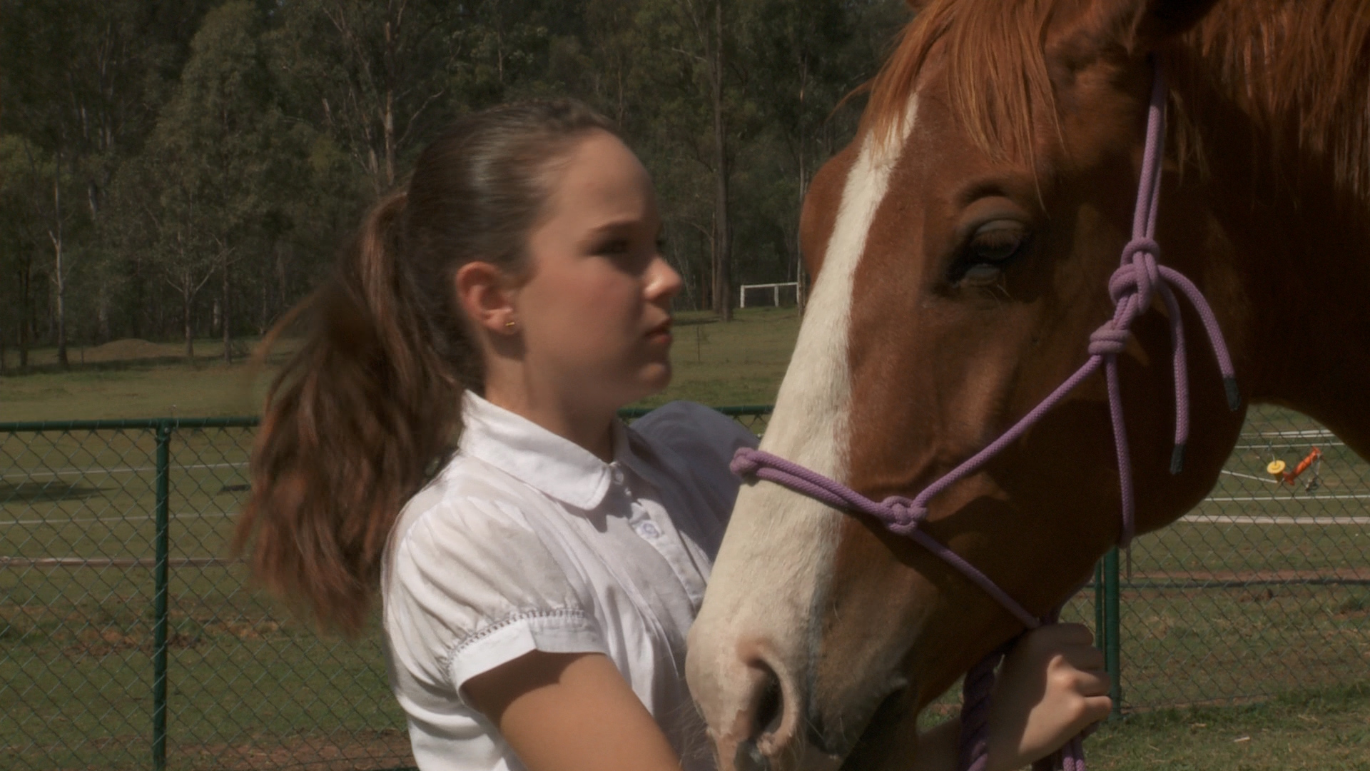 Alanah France on location filming Beyond Redemption (2011)