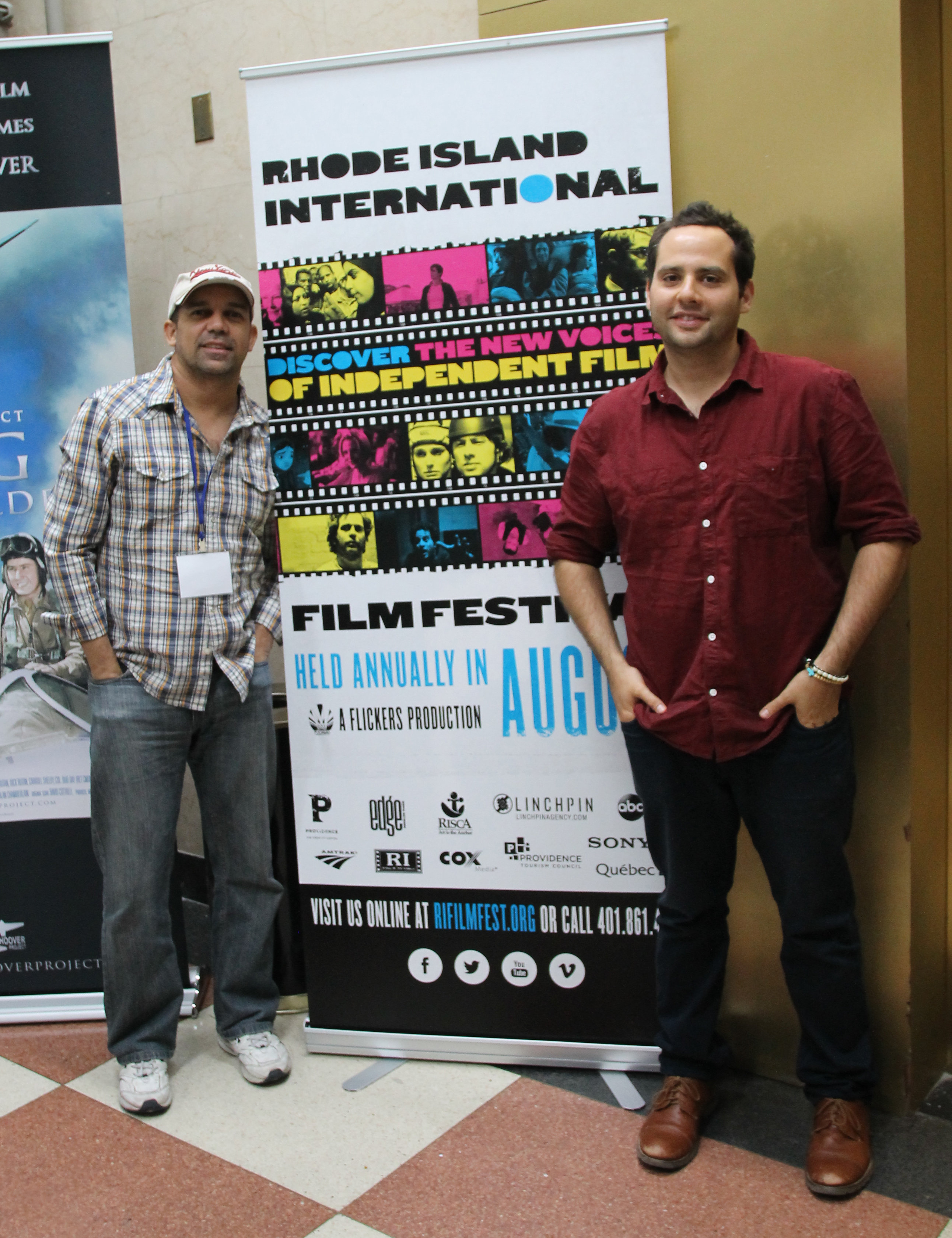 Flavio Alves and Roy Wol at the Official Closing Night screening at the 2014 Rhode Island International Film Festival.