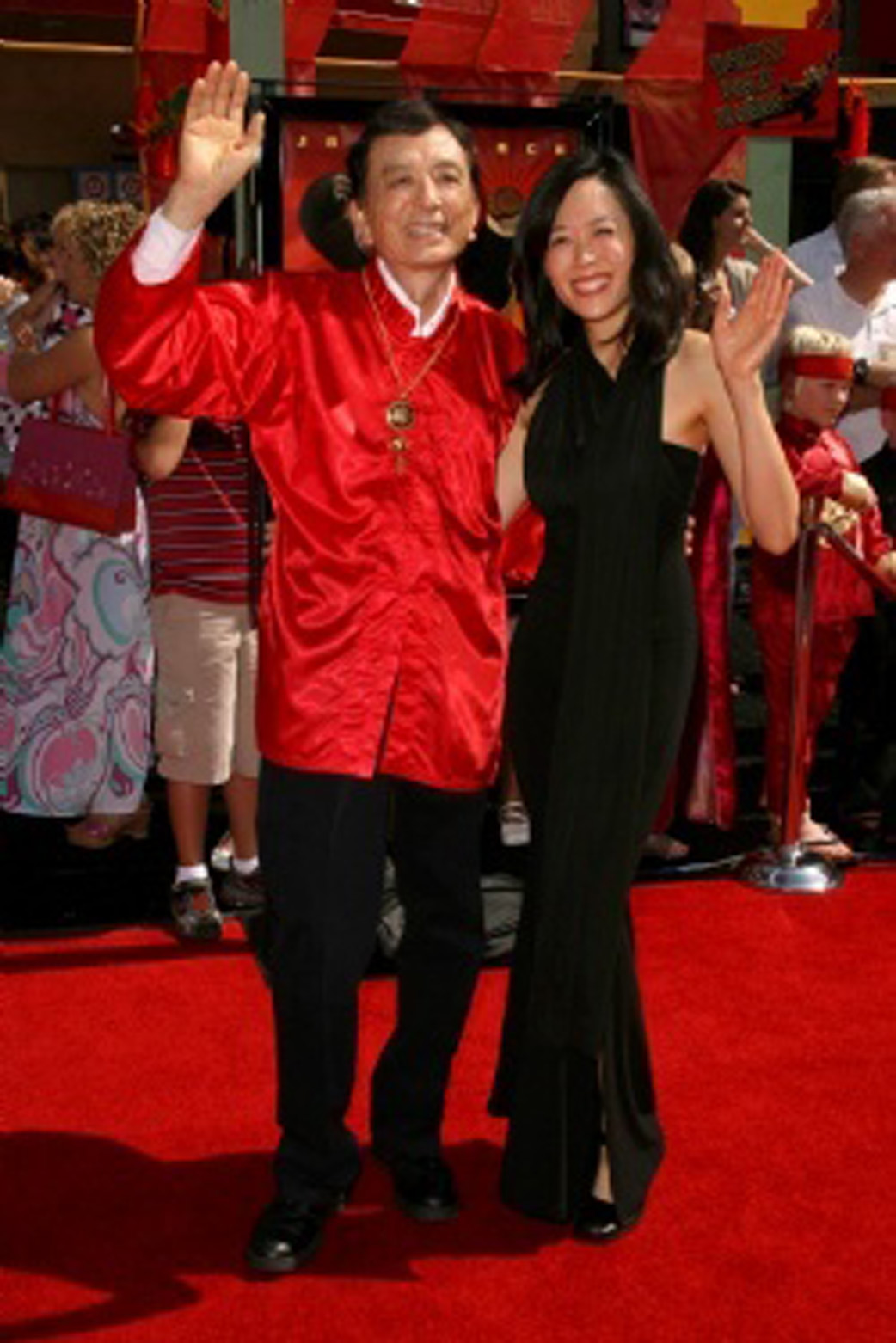 James Hong and April Hong (daughter) at Kung Fu Panda Hollywood premiere
