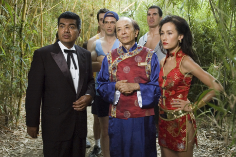Still of Diedrich Bader, James Hong, George Lopez, Brandon Molale and Maggie Q in Balls of Fury (2007)