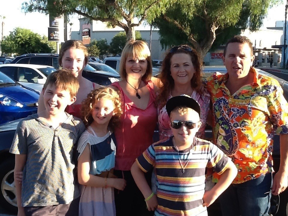 With Annie Buckley & her family on Saving Mr. Banks