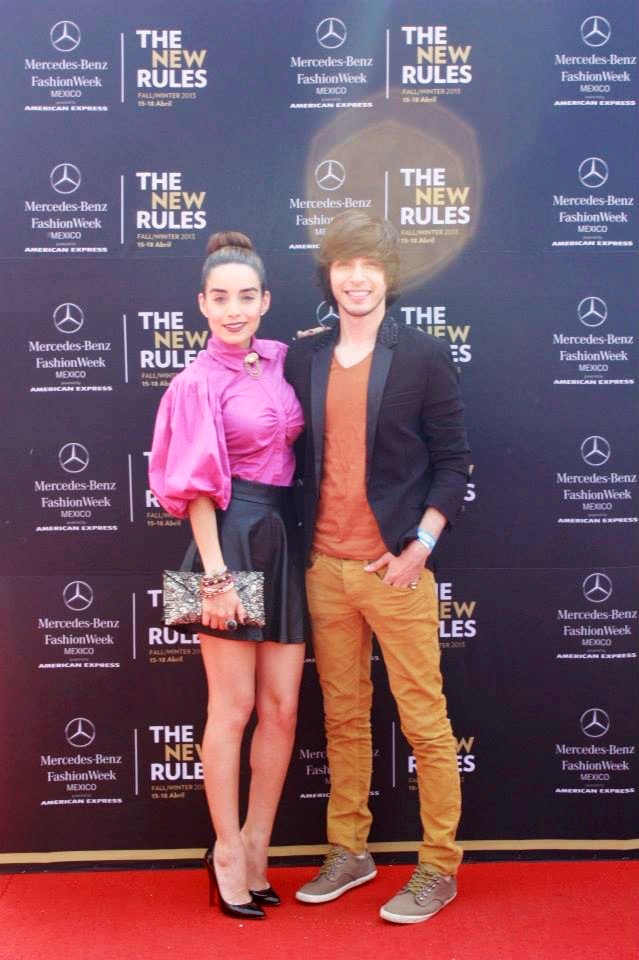 Lydon Erik and Paola Godoy at event of Mercedes-Benz Fashion Week México (2013)