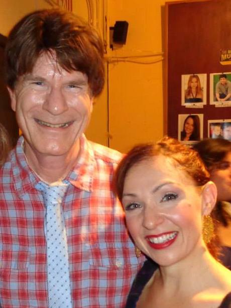 Steven Stanley and Christina Morrell after Musical of Musicals (The Musical!) at the Chromolume Theatre in Los Angeles, CA.