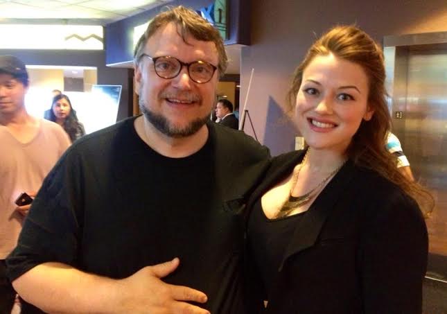Director Guillermo Del Toro and Gracie Rae