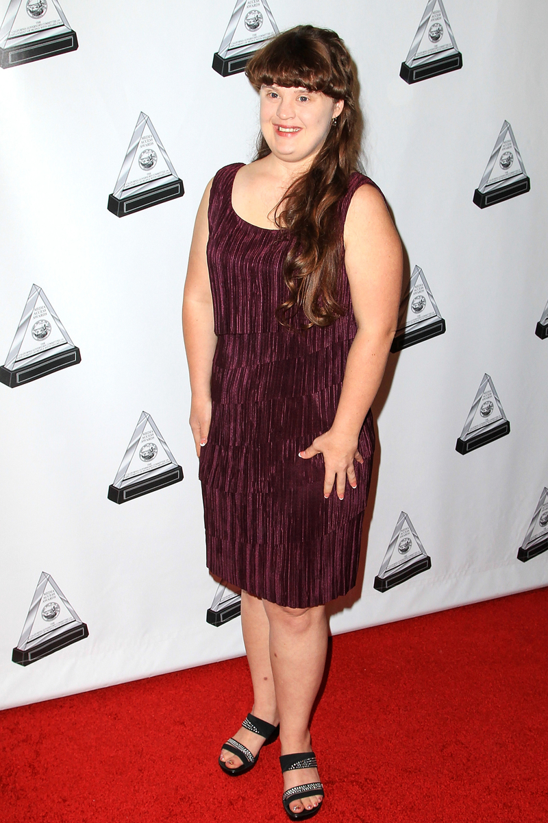 LOS ANGELES, CA - OCTOBER 10: Actress Jamie Brewer arrives at 2012 Media Access Awards, October 10, 2012 at Beverly Hilton Hotel, in Beverly Hills, CA
