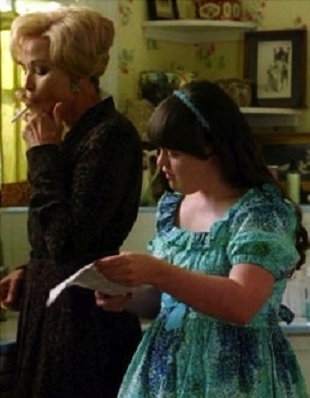 Still of Jessica Lange and Jamie Brewer in American Horror Story