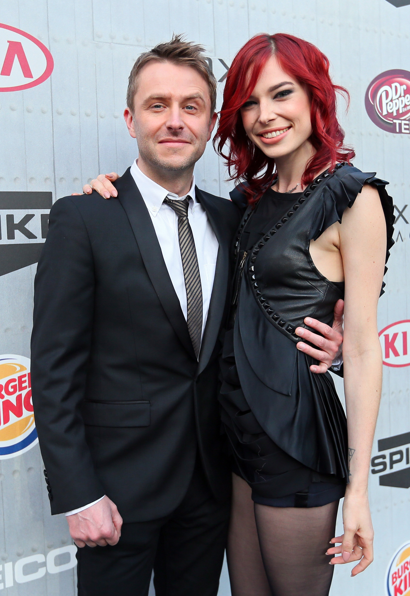 Chris Hardwick and Chloe Dykstra