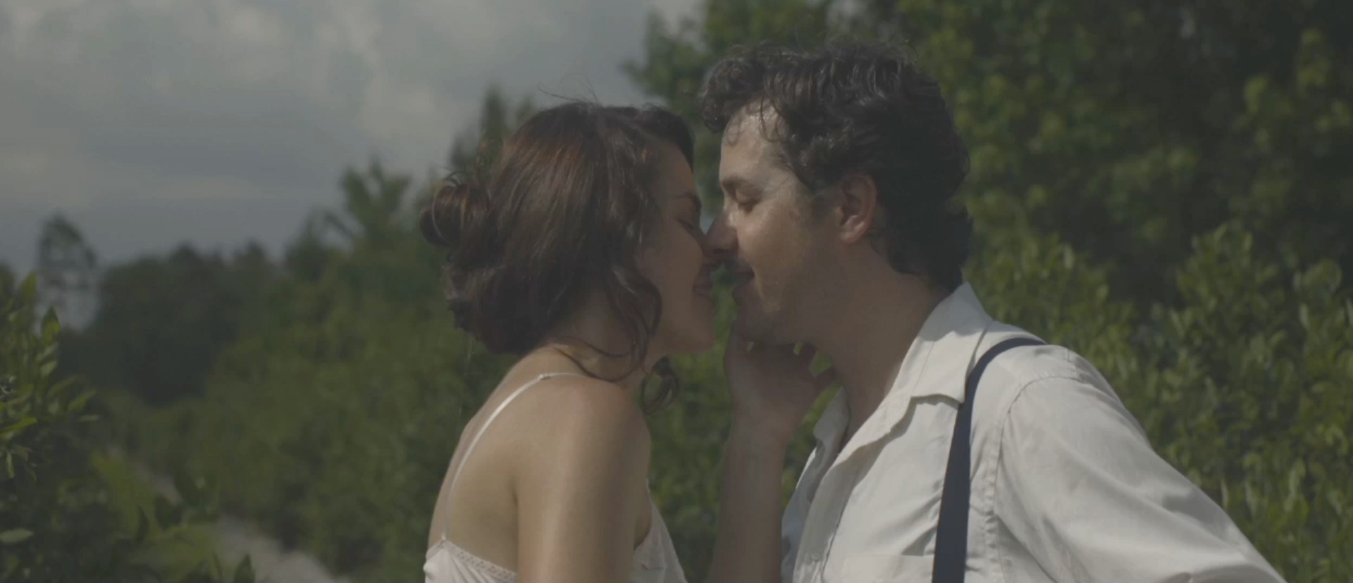 Still of Karen Labbe and Shane Callahan in Naked in the Blueberry Fields