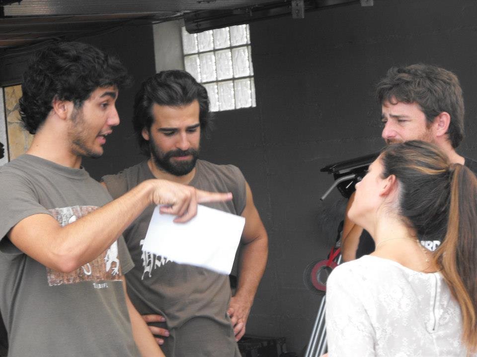 Gorka Otxoa, Eva Ugarte, Sergi Lafuente and Juan Poveda in El ritmo en sus venas (2013)