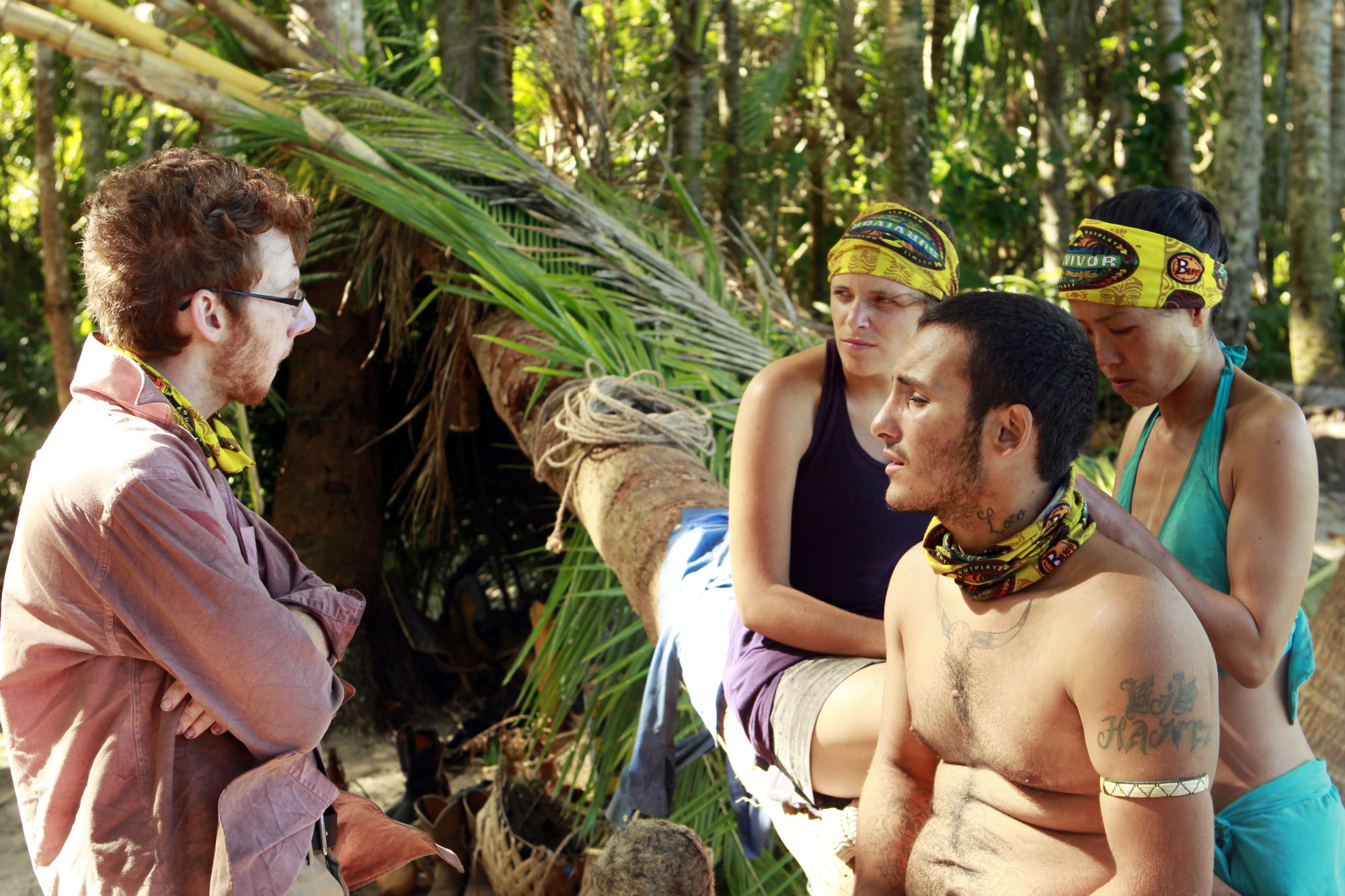 Still of Edna Ma, John Cochran, Sophie Clarke and Brandon Hantz in Survivor (2000)