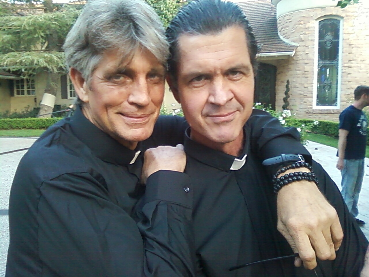 On Set with Eric Roberts filming The Cloth