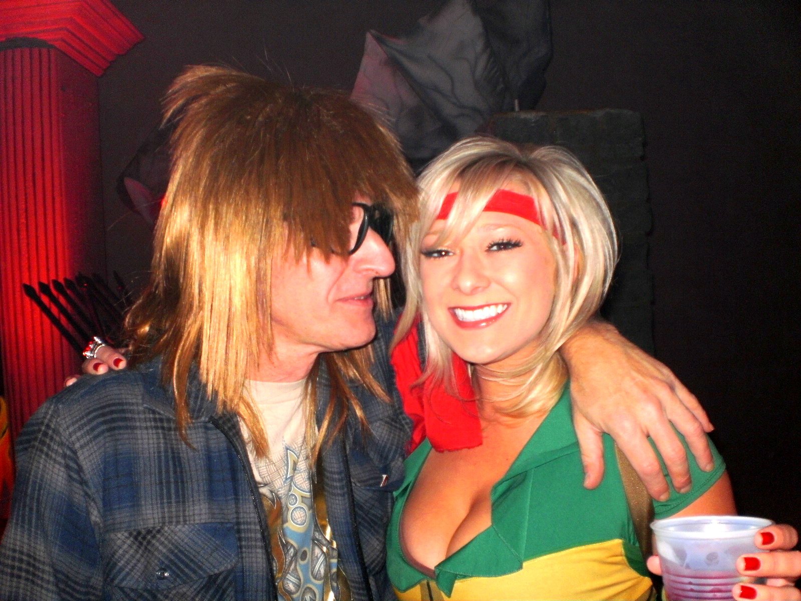 Joey with one of his fans at Stage 3 Productions annual Halloween party in Warren, MI