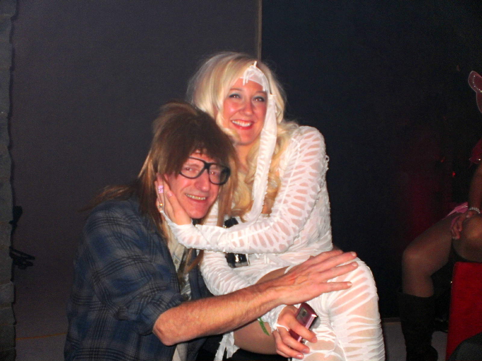 Joey with one of his fans at Stage 3 Productions annual Halloween party in Warren, MI