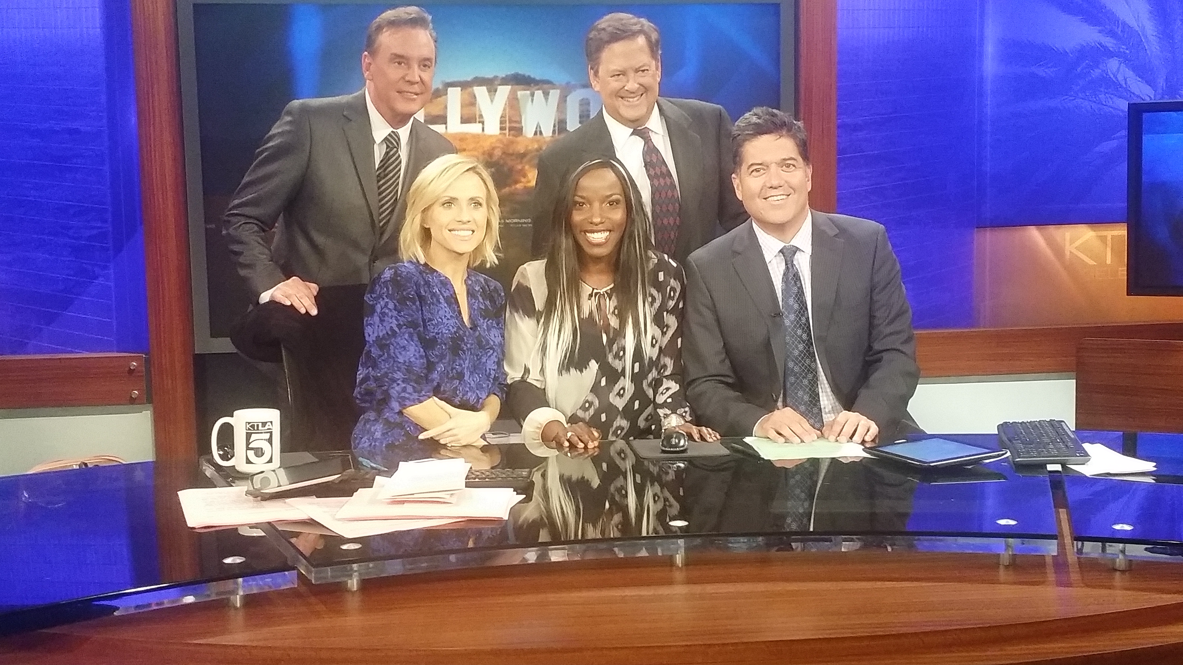 Janeshia Adams-Ginyard after her live in-studio interview on the KTLA Channel 5 Morning News in Los Angeles.