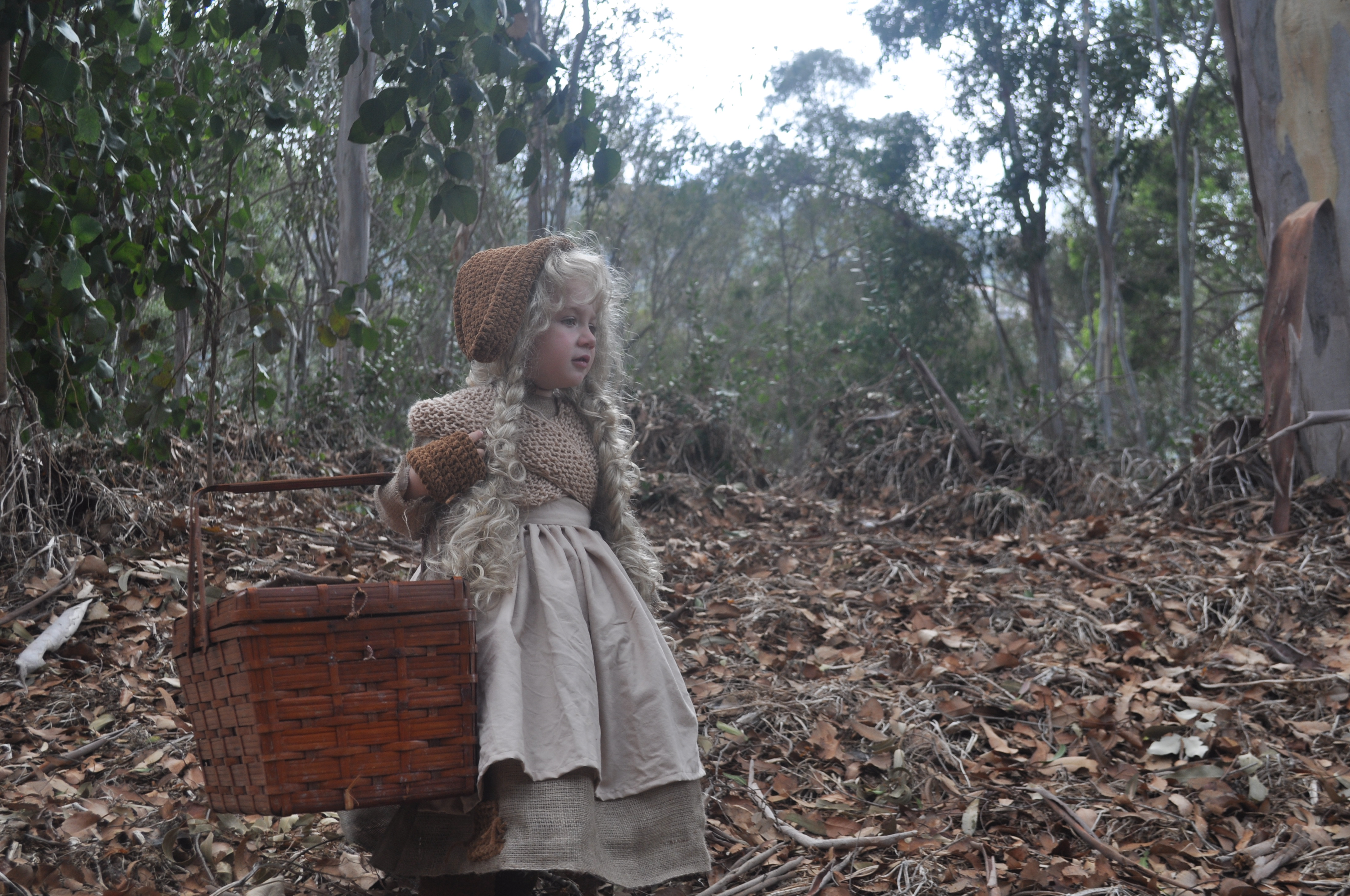 Cinderella in the woods. Costume custom-designed and custom-made by Oxana Foss