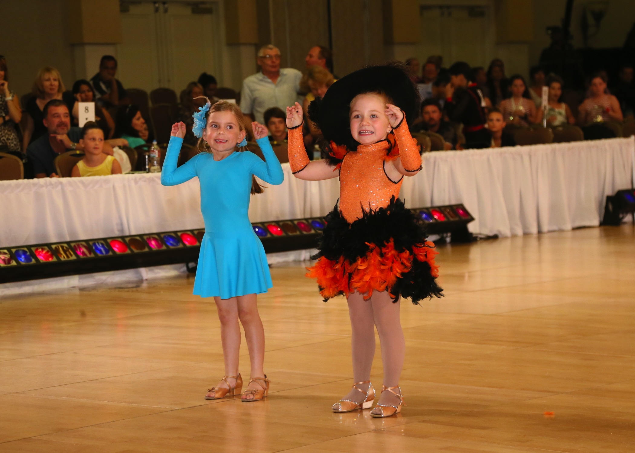 2013 Desert Classic Ballroom Dance Championship. Chicken Dance Finally. Outfit Custom Designed and made by Oxana Foss