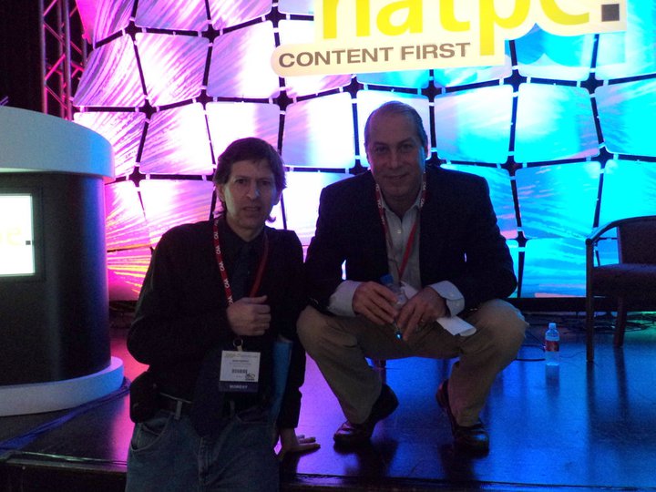 With Media Executive Jeff Nathanson at the Natpe convention. Miami Beach 2011
