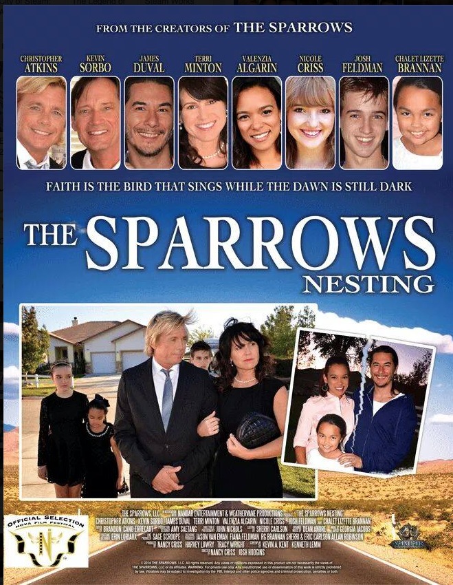 The Sparrows NEsting DVD cover, Screenplay by Kevin Alan Kent and Ken Lemm