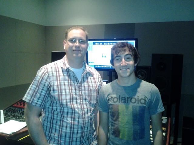 Doing a little ADR with Vincent Martella for Phineas & Ferb!