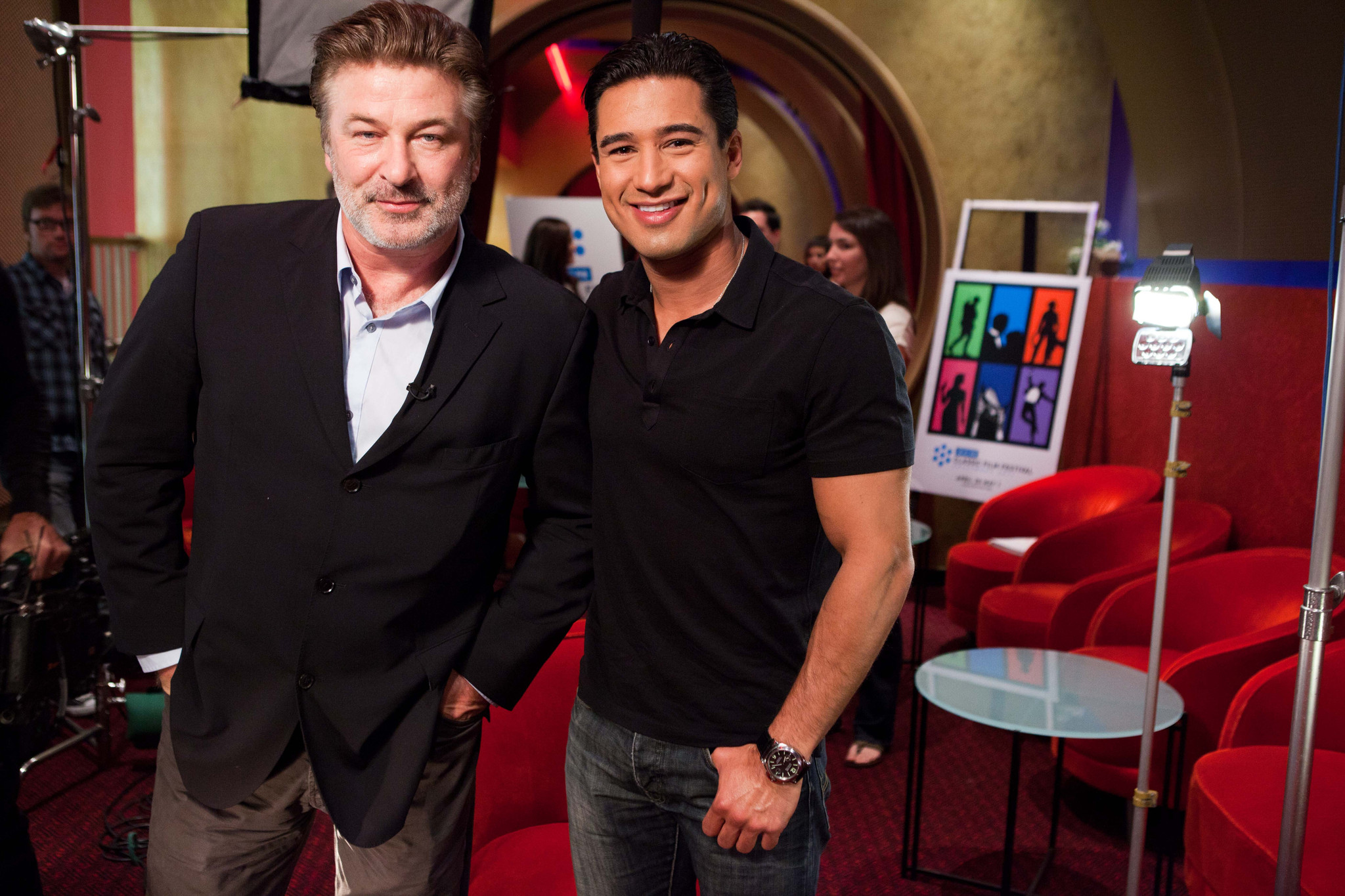 Alec Baldwin and Mario Lopez