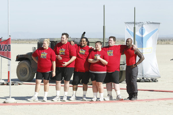 Still of Dolvett Quince, Patrick Ferrari, Courtney Rainville and Ramon Medeiros in The Biggest Loser (2004)